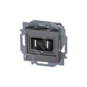 ABB Levit Сталь USB зарядка 2-ая | 5014H-A00040 69W | 2CHH290040A6069 | ABB - фото 2