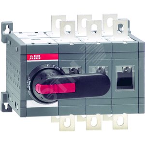 Рубильник реверсивный OT315E03CLP (с ручкой) переключение без разрыва тока 2