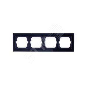 Рамка 4-постовая, серия axcent, цвет чёрный | 1754-0-4412  | 2CKA001754A4412 | ABB 3