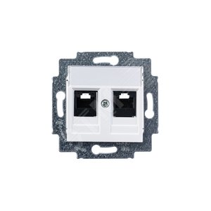ABB Levit Белый Розетка комп. 2-ая 2хRJ45 категория 5e | 5014H-A51018 03W | 2CHH295118A6003 | ABB - фото 3