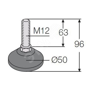 Ножки для выравнивания по высоте м12 (4шт) (EV1004) 2