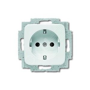 ALPHA Pозетка х 1 с/з             W (BJE20EUC-24) - ABB