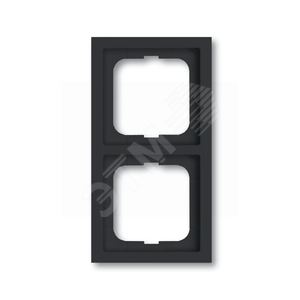Рамка 2-постовая, серия, серия solo/future, цвет linear, цвет антрацит | 1754-0-4241  | 2CKA001754A4241 | ABB 2