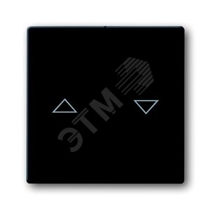 Клавиша для механизма выключателя жалюзи 2000/4 U и 2020/4 US, с маркировкой, серия solo/future, цвет антрацит | 1751-0-2934  | 2CKA001751A2934 | ABB 2