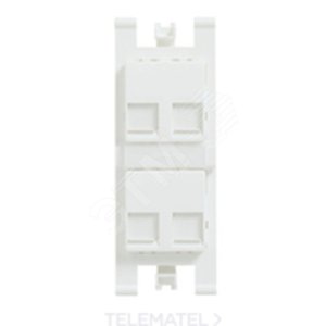 Суппорт для 4-х информационных разъёмов типа Keystone и AT&T | T1018.4 BL | 2CLA101840T1001 | ABB