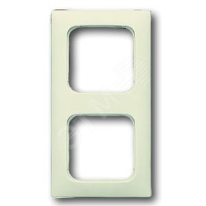 Рамка 2 поста для кабель-каналов бежевая Busch-Duro 2000 SI (2512-212K-102-500) 2