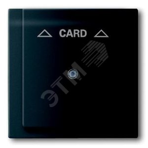 Плата центральная (накладка) для механизма карточного выключателя 2025 U, серия impuls, цвет чёрный бархат | 1753-0-0159  | 2CKA001753A0159 | ABB 2