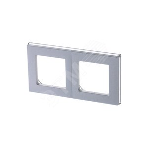 ABB Levit Серебро / дымчатый чёрный Рамка 2-ая | 3901H-A05020 70W | 2CHH015020A6070 | ABB - фото 2
