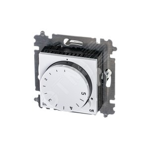 ABB Levit Белый / дымчатый чёрный Терморегулятор с поворотной ручкой 16А | 3292H-A00003 62W | 2CHH920003A6062 | ABB - фото 2