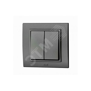Zena дымчатый выключатель 2кл (500-011100-202)