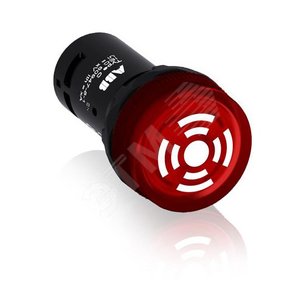 Зуммер CB1-613R с пульсирующим сигналом, с подсветкой, красный, 230 В AC|1SFA619600R6131| ABB - фото 2