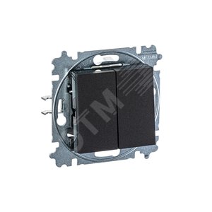 ABB Levit Антрацит / дымчатый чёрный Выключатель 2-кл. | 3559H-A05445 63W | 2CHH590545A6063 | ABB 5