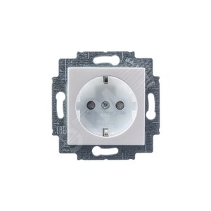 ABB Levit Жемчуг / ледяной Розетка с з/к со шторками 16А | 5520H-A03457 68W | 2CHH203457A6068 | ABB - фото 4