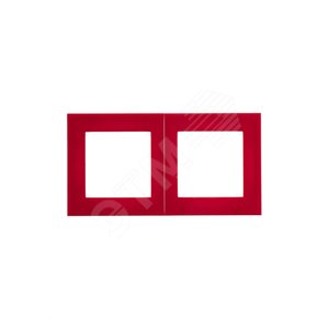 ABB Levit Красный / дымчатый чёрный Рамка 2-ая | 3901H-A05020 65W | 2CHH015020A6065 | ABB - фото 3