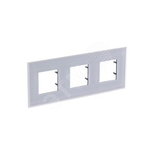 ABB Zenit Стекло Белое Рамка 3-я (2+2+2 мод) | N2273 CB  | 2CLA227300N3001 | ABB - фото 4