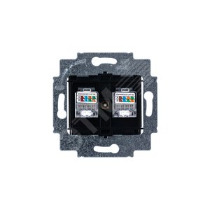 ABB Levit Антрацит Розетка комп. 2-ая 2хRJ45 категория 5e | 5014H-A51018 63W | 2CHH295118A6063 | ABB - фото 4