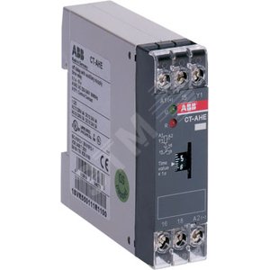 Реле времени CT-AHE (задержка на отключ.) 24В AC/DC (временной д иапазон 0,3..30с.) 1ПК | 1SVR550118R4100 | ABB 2