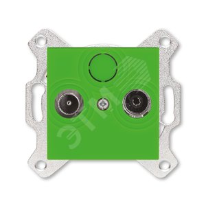 ABB Levit Зелёный Розетка TV-R оконечная | 5011H-A03503 67W | 2CHH083503A6067 | ABB - фото 2