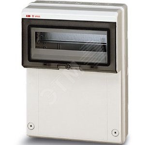 Щит распределительный навесной ЩРн-П-12 370x275x140 пластиковый IP65 серый - фото 2