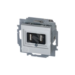 ABB Levit Серый USB зарядка 2-ая | 5014H-A00040 16W | 2CHH290040A6016 | ABB - фото 2