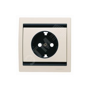 Накладка для розетки SCHUKO для специальных сетей, серия OLAS, цвет накладки оранжевый, цвет цоколя антрацит