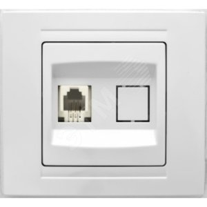 Zena жемчуг розетка комп.CAT6+гнездо - ABB