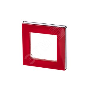 ABB Levit Красный / дымчатый чёрный Рамка 1-ая | 3901H-A05010 65W | 2CHH015010A6065 | ABB - фото 2