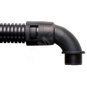 Фитинг AL, 90°, нейлон, черный, резьба 125, d42, AL42/125/C90/BL, 2 шт. (AL42/125/C90/BL) - фото 2