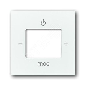 ABB Basic 55 Альп. белый Плата центральная (накладка) для механизма цифрого FM-радио 8215 U | 8200-0-0169  | 2CKA008200A0169 | ABB - фото 2