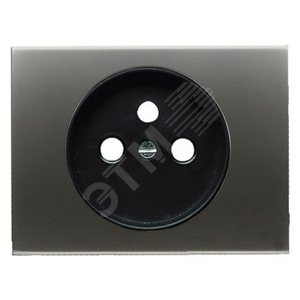 Накладка для розетки французского стандарта, серия OLAS, цвет титан