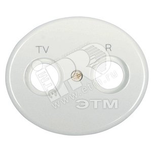 TACTO Накладка роз-ки TV/R, серебро - ABB
