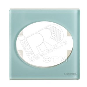 TACTO Рамка х1 стекло лазурь - ABB