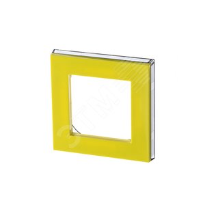 ABB Levit Жёлтый / дымчатый чёрный Рамка 1-ая | 3901H-A05010 64W | 2CHH015010A6064 | ABB - фото 2
