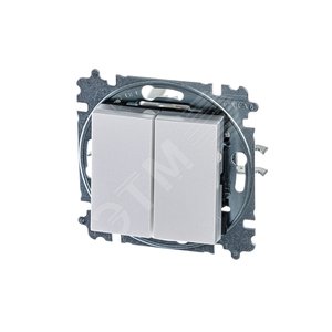 ABB Levit Жемчуг / ледяной Выключатель 2-кл. | 3559H-A05445 68W | 2CHH590545A6068 | ABB - фото 2