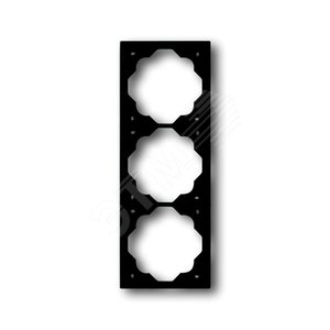 Рамка 3-постовая, серия impuls, цвет чёрный бархат | 1754-0-4426 | 2CKA001754A4426 | ABB 2