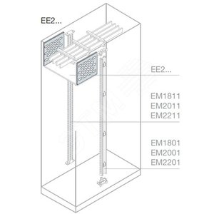 Перегородка вертикальная каб.секции 200x400мм ВхШ | EE2020 | ABB - фото 2