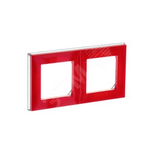 ABB Levit Красный / дымчатый чёрный Рамка 2-ая | 3901H-A05020 65W | 2CHH015020A6065 | ABB - фото 5