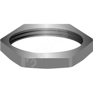 Гайка металлическая стопорная EMMU50 для M50 - фото 2