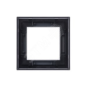 ABB Levit Сталь / дымчатый чёрный Рамка 1-ая | 3901H-A05010 69W | 2CHH015010A6069 | ABB - фото 5