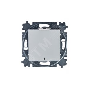 ABB Levit Серый / белый Переключатель 1-кл. с подсветкой ориентационная | 3559H-A06446 16W | 2CHH590646A6016 | ABB - фото 3