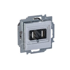 ABB Levit Серебро USB зарядка 2-ая | 5014H-A00040 70W | 2CHH290040A6070 | ABB - фото 4