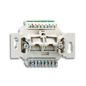 Мех. 2-постовой комп./телеф. розетки UAE, 8/8 полюсов, раздельно, RJ45, категория 6е, неэкр., до 250 МГц | 0230-0-0400 | 2CKA000230A0400 | ABB - фото 2