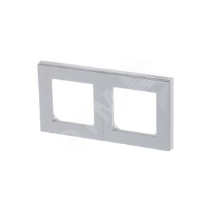 ABB Levit Серый / белый Рамка 2-ая | 3901H-A05020 16W | 2CHH015020A6016 | ABB - фото 2