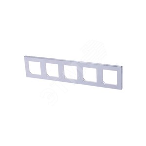 ABB Levit Белый / дымчатый чёрный Рамка 5-ая | 3901H-A05050 62W | 2CHH015050A6062 | ABB - фото 2