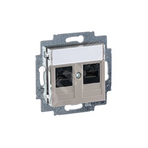 ABB Levit Кофе макиато Розетка комп. 2-ая 2хRJ45 категория 5e | 5014H-A51018 18W | 2CHH295118A6018 | ABB - фото 4