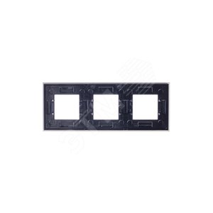 Zenit Рамка 3 постовая, 2 модульная, стекло Брызги шампанского 5