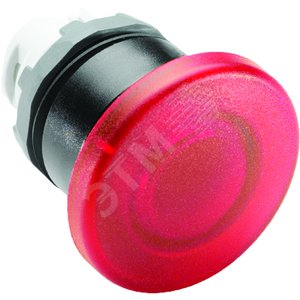 Кнопка MPM1-11R ГРИБОК красная (только корпус) без фиксации с подсветкой 40мм | 1SFA611124R1101 | ABB 2