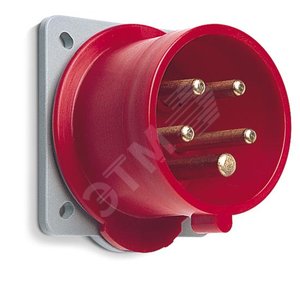 Вилка панельная с прямым фланцем 416B6, 16A, 3P+N+E, IP44, 6ч | 2CMA193355R1000 | ABB - фото 2
