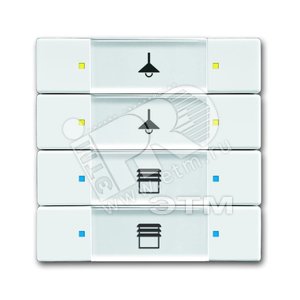 6127/02-84-500 Сенсор 4/8-кл. многофункциональный, альпийский белый | 6117-0-0235  | 2CKA006117A0235 | ABB