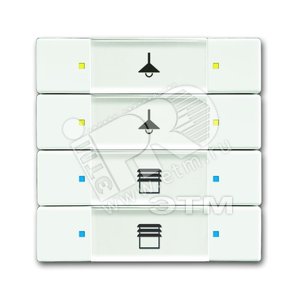 6127/02-884-500 Сенсор 4/8-кл. многофункциональный, белый бархат | 6117-0-0242 |  2CKA006117A0242 | ABB
